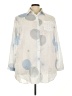 Unbranded 100% Polyester Polka Dots Ivory 3/4 Sleeve Blouse Size 4X - photo 1
