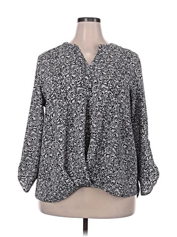 Always Indigo 3/4 Sleeve Blouse (view 1)