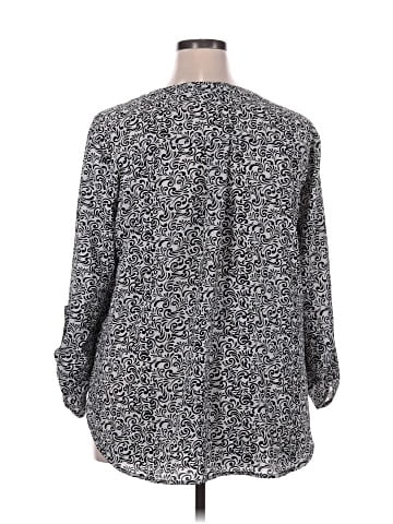 Always Indigo 3/4 Sleeve Blouse (view 2)