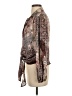 Eclair 100% Polyester Paisley Brown Long Sleeve Blouse Size S - photo 5