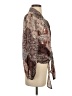 Eclair 100% Polyester Paisley Brown Long Sleeve Blouse Size S - photo 4