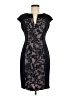 Connected Apparel 100% Polyester Graphic Black Cocktail Dress Size 6 - photo 1