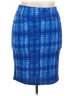 Lularoe Plaid Blue Casual Skirt Size 2X - photo 1