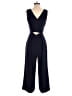 J.Crew 100% Polyester Solid Blue Jumpsuit Size 0 - photo 2