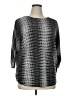 Alfani 100% Polyester Silver 3/4 Sleeve Blouse Size XL - photo 1