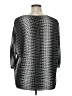 Alfani 100% Polyester Silver 3/4 Sleeve Blouse Size XL - photo 2