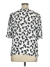 Nine West 100% Polyester Silver Short Sleeve Blouse Size XL - photo 2