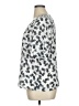 Nine West 100% Polyester Silver Short Sleeve Blouse Size XL - photo 5