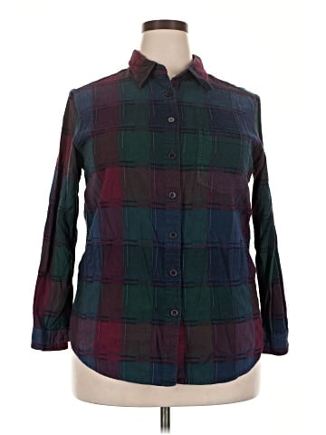 Fashion Bug Long Sleeve Button-Down Shirt (view 1)