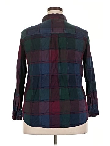 Fashion Bug Long Sleeve Button-Down Shirt (view 2)