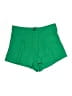 Shein 100% Polyester Solid Green Shorts Size L - photo 1