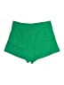 Shein 100% Polyester Solid Green Shorts Size L - photo 2