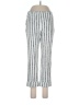 Insight Stripes Silver Casual Pants Size 10 - photo 1