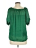 B-Design 100% Polyester Green 3/4 Sleeve Blouse Size M - photo 2