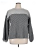 Shein Curve Chevron-herringbone Gray Pullover Sweater Size 16 Plus (2) - photo 1