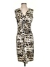 Tribal Animal Print Tan Cocktail Dress Size S - photo 1
