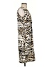 Tribal Animal Print Tan Cocktail Dress Size S - photo 4