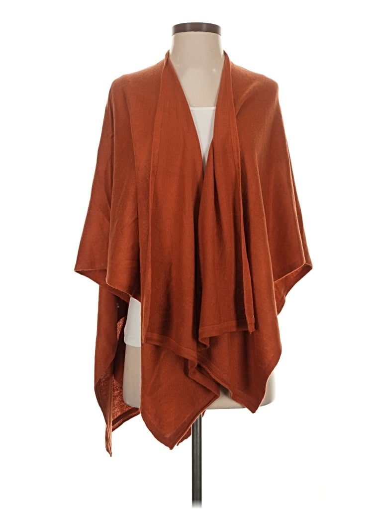 Simply Noelle Poncho In Orange