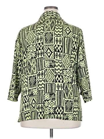 Kim Rogers Signature 3/4 Sleeve Button-Down Shirt (view 2)