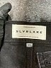 SLVRLAKE 100% Cotton Chevron-herringbone Black Jeans Size 26 waist - photo 7