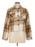 Made With Love Plaid Brown Jacket Size M - photo 1
