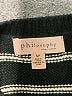 Philosophy Republic Clothing Stripes Black Pullover Sweater Size S - photo 7