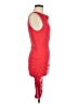 Jennifer Lopez Solid Red Cocktail Dress Size M - photo 4
