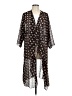 Lularoe 100% Polyester Black Kimono Size L - photo 1
