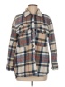 Ookie & LaLa 100% Polyester Plaid Tan Coat Size M - photo 1