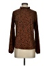 Shein 100% Polyester Polka Dots Brown Long Sleeve Blouse Size 2 - photo 1
