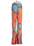 Arthur 100% Polyester Print Orange Casual Pants Size AU 4 - photo 1