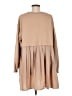 J.ING Solid Tan Casual Dress Size M - photo 2