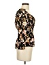 Unbranded 100% Rayon Black 3/4 Sleeve Blouse Size S (estimated) - photo 4