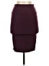 Rainbow Solid Burgundy Casual Skirt Size S - photo 1