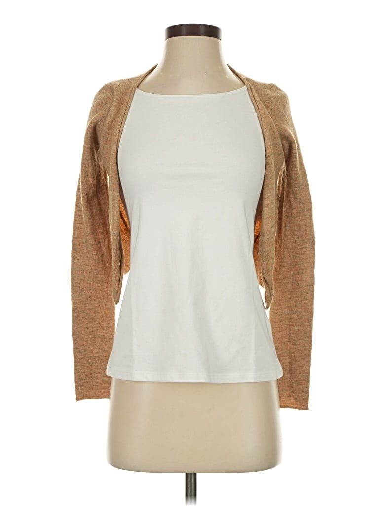 Pre-owned Wilfred Cardigan Sweater In Tan