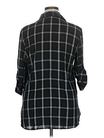 Calvin Klein 3/4 Sleeve Button-Down Shirt (view 2)