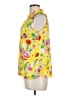 Rose + Olive 100% Polyester Yellow Sleeveless Blouse Size L - photo 5