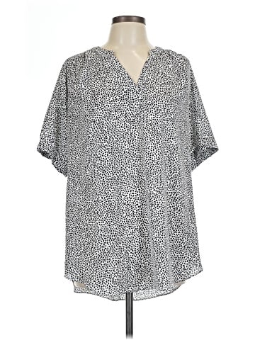 Worthington Short Sleeve Blouse (view 1)