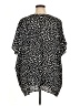 Cotton Bleu 100% Polyester Animal Print Black Short Sleeve Blouse Size XL - photo 2