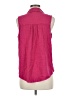 Maurices Pink Sleeveless Button-Down Shirt Size M - photo 2
