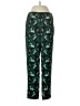 J.Crew 100% Polyester Print Green Casual Pants Size 4 - photo 1