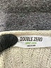 Double Zero 100% Polyester Metallic Ivory Pullover Sweater Size L - photo 4