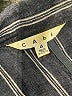 CAbi 100% Linen Stripes Blue Blazer Size 4 - photo 6
