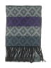 Unbranded Houndstooth Gray Blue Scarf One size - photo 2