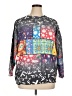 Assorted Brands Print Gray Pullover Sweater Size XL (estimated) - photo 1