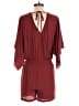 White House Black Market 100% Polyester Solid Burgundy Brown Romper Size 00 - photo 2