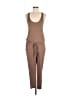 Sofia Jeans by Sofia Vergara Solid Brown Jumpsuit Size M - photo 1