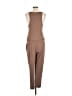 Sofia Jeans by Sofia Vergara Solid Brown Jumpsuit Size M - photo 2