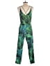 Topshop Tropical Green Jumpsuit Size 2 - photo 2