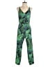 Topshop Tropical Green Jumpsuit Size 2 - photo 1